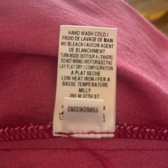 Milly Minis Pink Satin Side Zipper Bow on Waist Pants Girls Size 10 - Picture 14 of 14